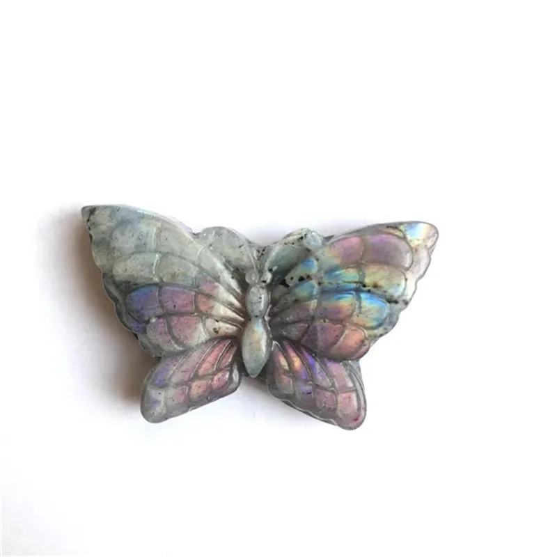 

Labradorite Butterfly Natural Stones Minerals Crystals Animals Healing Reiki For Home Decoration Gemstones