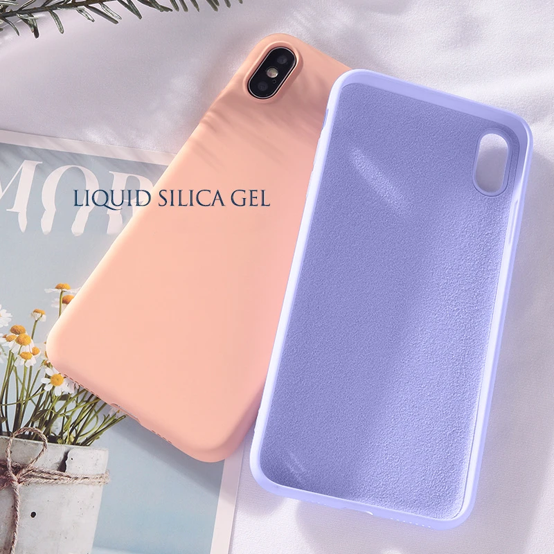 Силиконовый однотонный чехол карамельных цветов для Samsung Galaxy S7 S8 S9 S10 Plus Note 8 9 10 A10