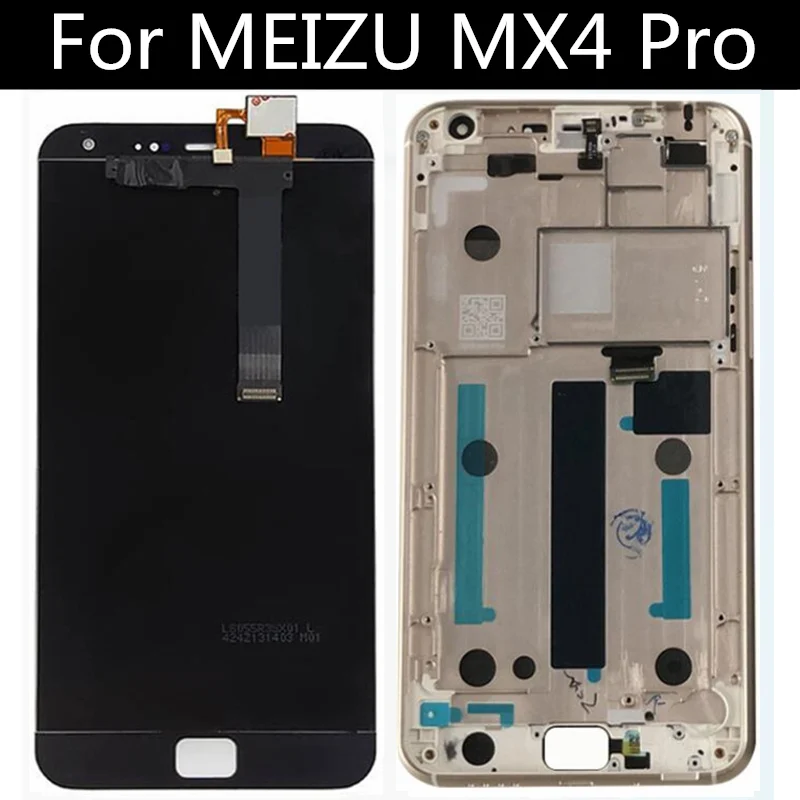 Для Meizu MX4 PRo ЖК дисплей сенсорный экран с серебряной рамкой + инструменты