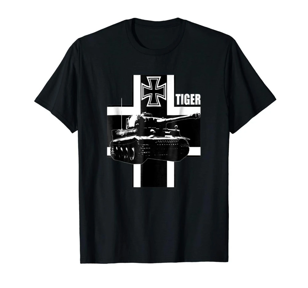 Немецкая майка Ww2 с тигром футболки Panzer горячая Распродажа брендовая Новая