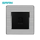Стандартная рама из нержавеющей стали SRAN, панель 86*86 мм, односекционная телефонная розеткарозетка
