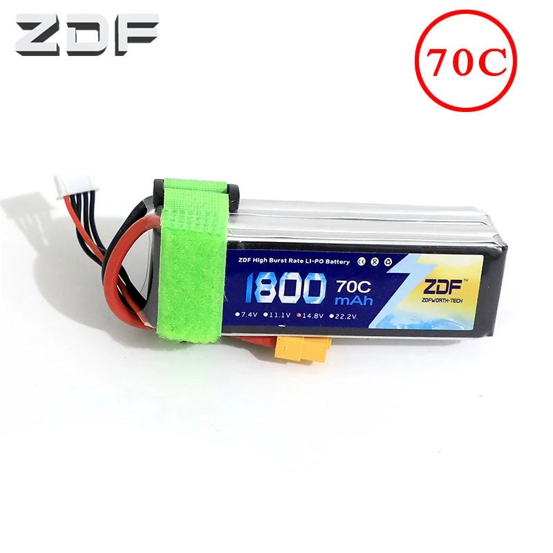 

ZDF 1800mAh 4S 14.8V 70C Lipo Battery with XT60 plug