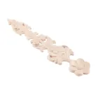 1 шт. 28 см деревянные вертикальные Переводные картинки винтажная резьба по дереву Цветочная аппликация длинная полоса мебель Окно Дверь домашний полый 3D декор