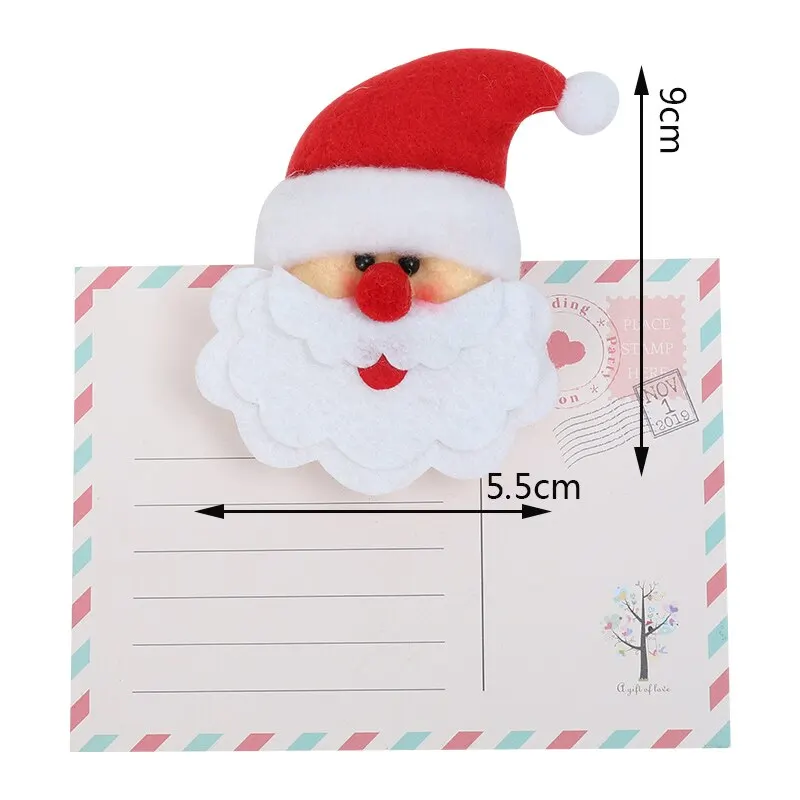 3 вида стилей рождественские магниты на холодильник милый стикер сообщений Санта