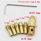 7 шт., патроны для мини-дрели, 0,5-3,0 мм