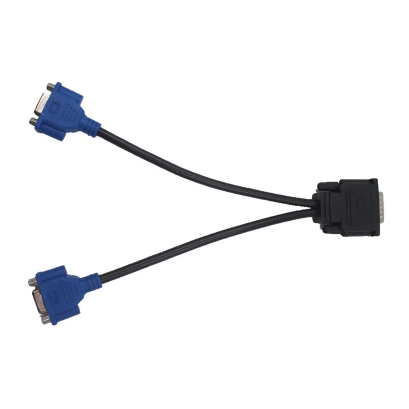 DMS-59 Pin to 2 VGA Splitter Adapter Cable Reduce the Loss of Data Transmission Avoid Wrong Signal Lightweight | Компьютеры и офис