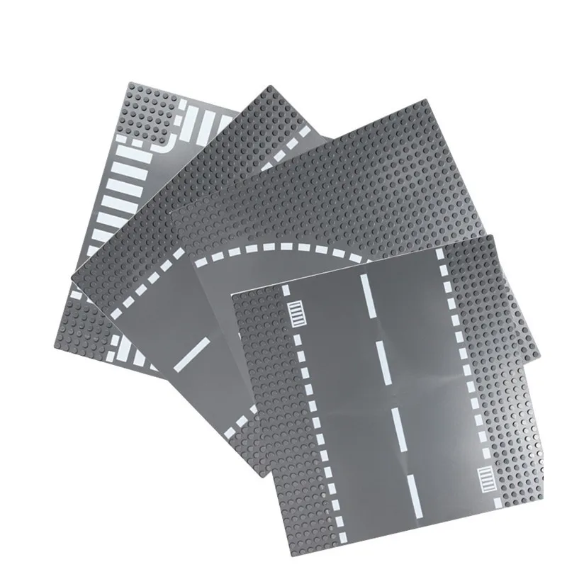 Базовая пластина городская дорога прямая кривая перекрестная наборы