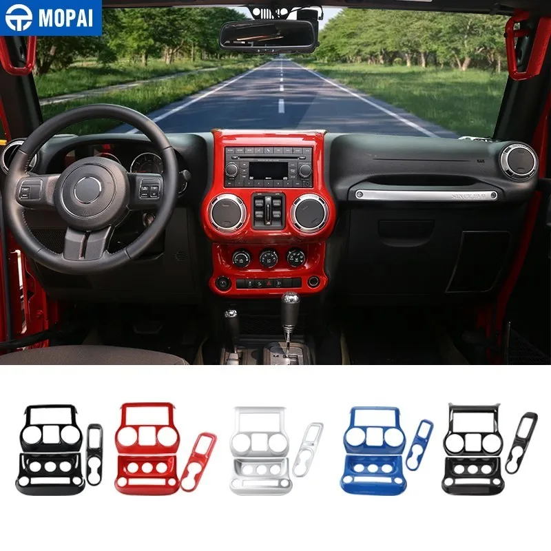 Наклейка на панель переключения передач автомобиля MOPAI для Jeep Wrangler JK 2007 +