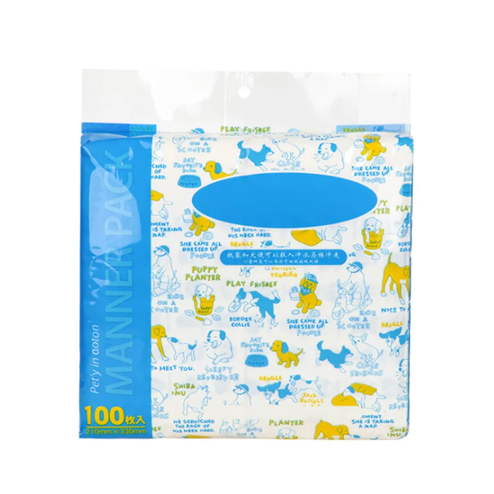 100 шт. пакеты для мусора собак и кошек|Совки мешочки сбора фекалий| |