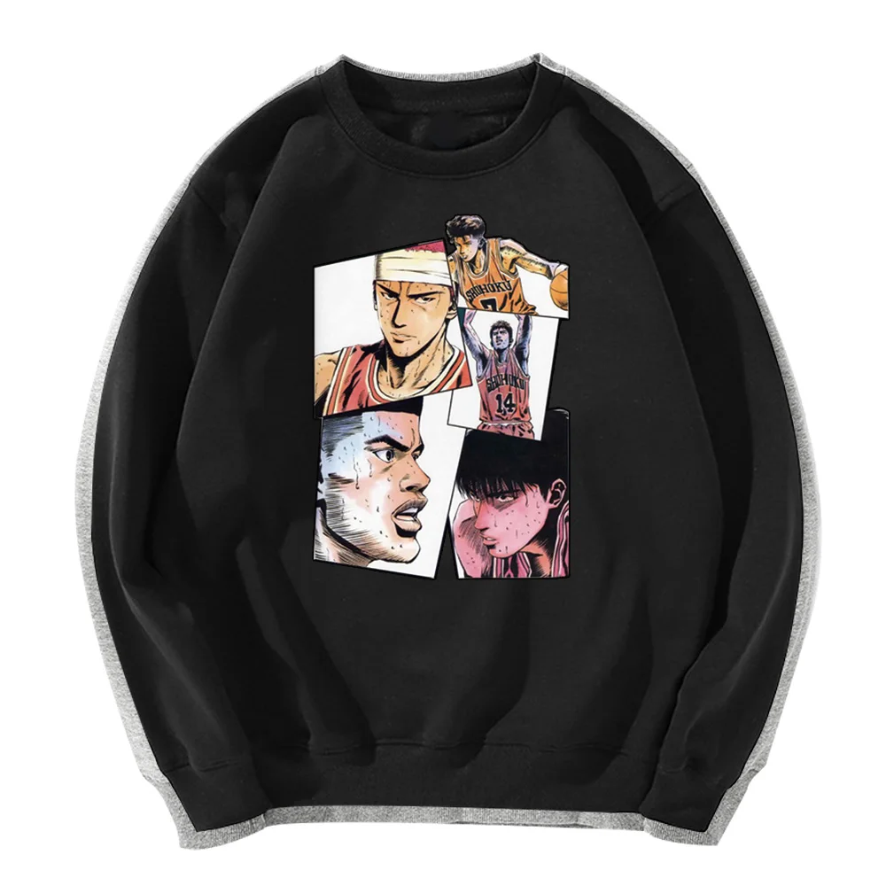 

2021 японская мода аниме Slam Dunk уличная одежда пуловер свитшот для мужчин женщин Осень Зима хип-хоп с длинным рукавом