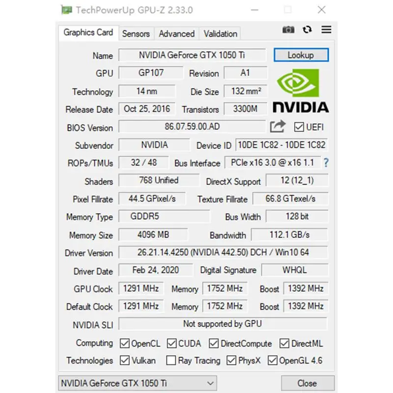 

In Stock Yeston GTX1050Ti-4G D5 TD Graphic Card 4G 128bit DDR5 1291-1392MHz PCI-Express 3.0x16 Gaming Video Graphics Card