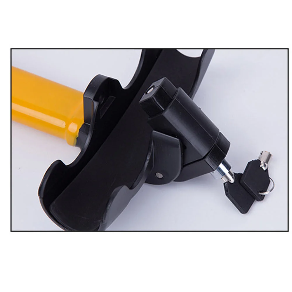 

Car Steering Wheel Lock T Shape High Safty Anti-Theft Lock for SUV Truck (Orange)