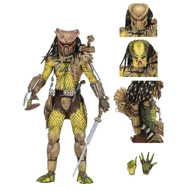 Экшн-фигурка NECA Predator 2 из 7-дюймового фильма потрясающая серия искусственная кожа