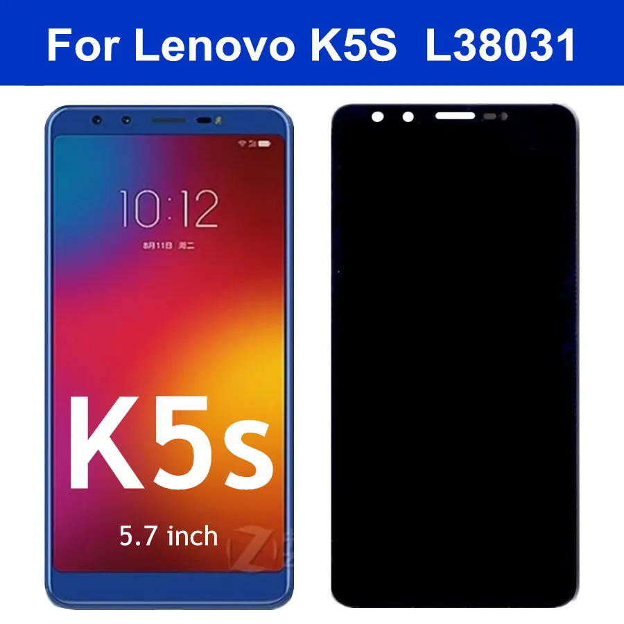 ЖК дисплей 5 7 дюйма для Lenovo K5S сенсорная панель стеклянный датчик дигитайзер в