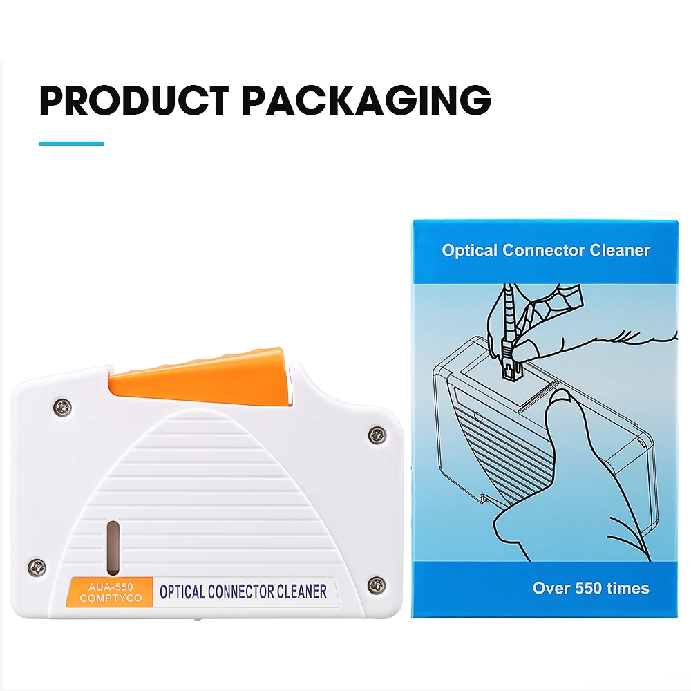 

Comptyco new Fiber End Face Cleaning box SC/FC/ST/LC Connector Wiping Tool Fiber flange Adapters cleaner pigtail cleaner