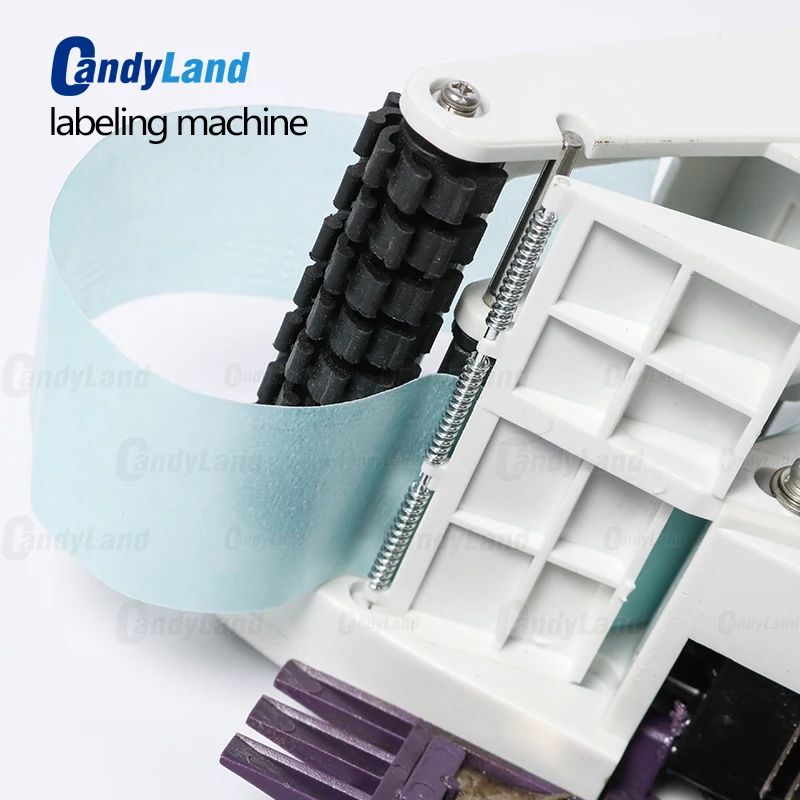 Candyland Полуавтоматическая круглая наклейка на бутылки ручная упаковочная машина