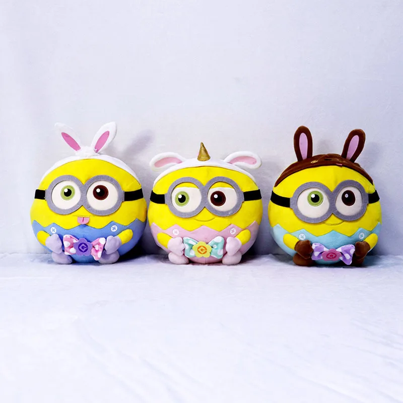 

Kawaii Minions Anime Peripheral Pendant Series Cartoon Cute Stuart Kevin Plush Doll Pendant Doll Birthday Present