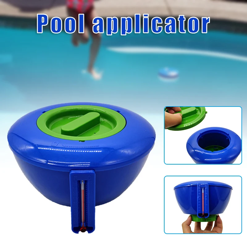 

Диспенсер для бассейнов и планшетов с термометром, выдвижной поплавок с хлором для бассейна, спа, горячей ванны, хоггард