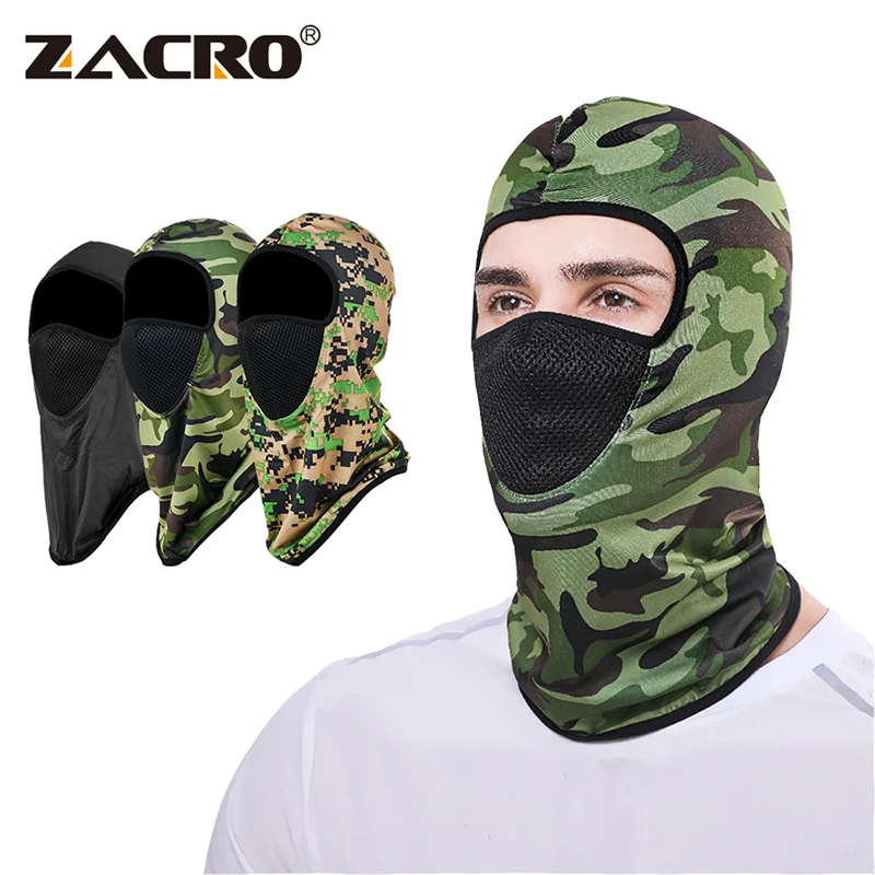 Велосипедная маска Zacro с капюшоном для мужчин женщин и летняя спортивная лица