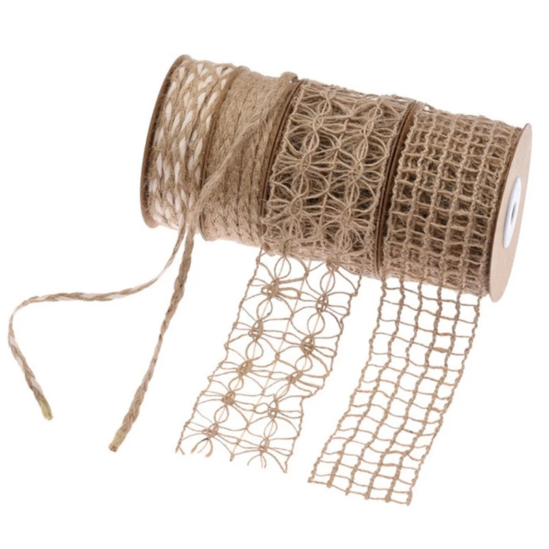 

5 yards 10yards Natural Jute Twine Arts and Crafts Jute Rope Durable Brown Gift Wrapping Packing Materials for Gardening