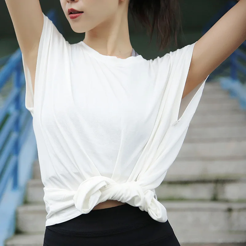 Новая одежда для йоги женская красная сетчатая куртка фитнеса свободная