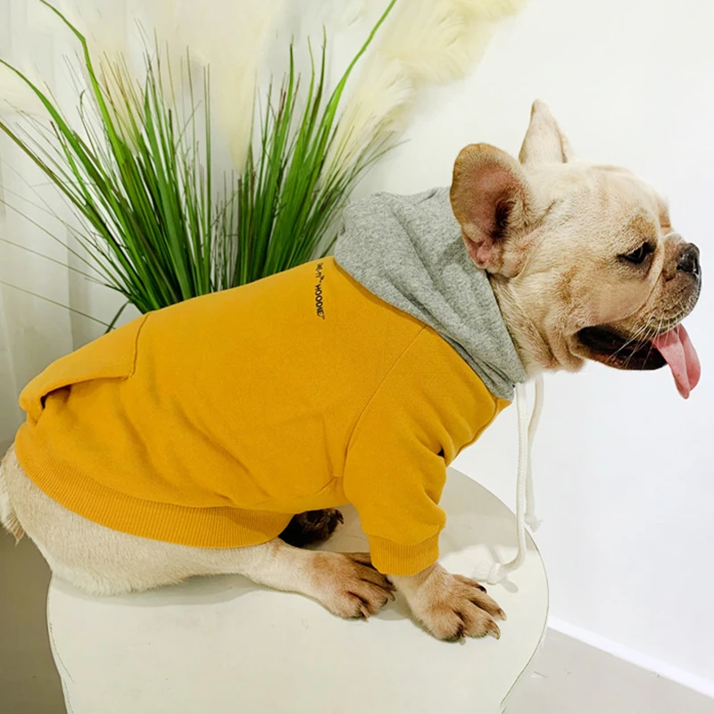 Зимние домашние комплекты одежды для собак Толстовка Костюмы теплые Pet Одежда с принтом в виде собак для Мопсов, французских бульдогов Костюмы для домашних животных Ropa Perro