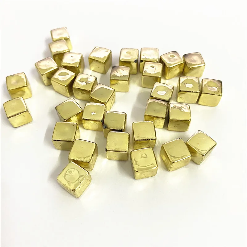 100 шт./компл. золото со спрямленными углами угловой Кристальные кости шахматная