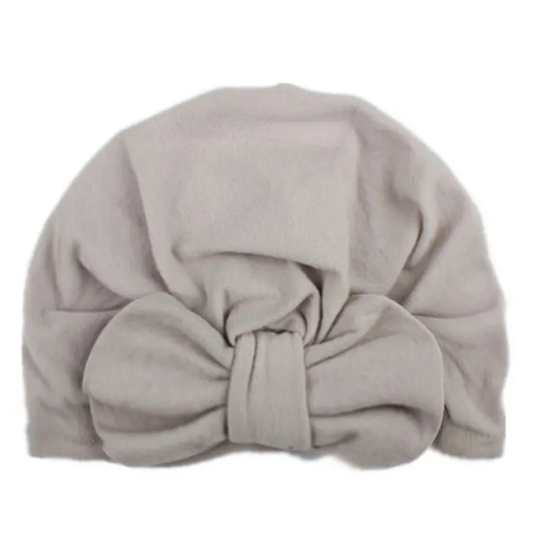 

Children Fashion Bowknot Hats Kids Bow Cap Baby Hat Newborn Girls infant beanie turban Indian Hat Head Wrap Cotton Purple Caps