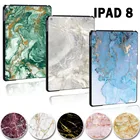 Защитный чехол для Apple iPad 8, тонкий пластиковый чехол с мраморным узором, с подставкой, для iPad 8 10,2 дюйма 2020 (8-го поколения) A2428, A2429, для планшета, с принтом