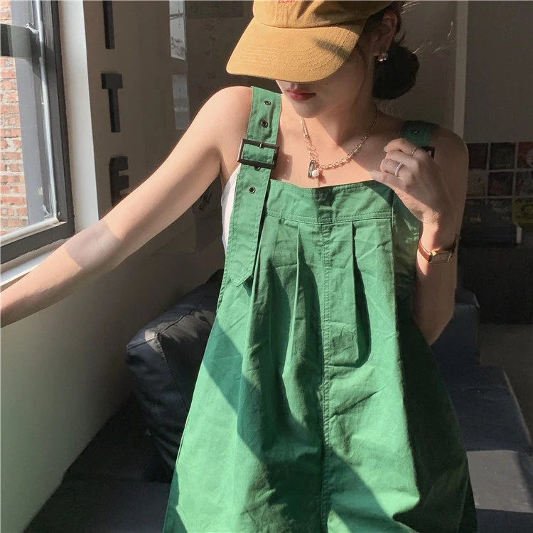 Женский летний Свободный комбинезон с широкими штанинами и шортами дизайнерский