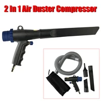 Pneumatic Tools Kit 2 In 1 Air Compressor Air Vacuum Duster Home Car Cleaning Suction Blower Gun Vacuum Cleaner Power Tool