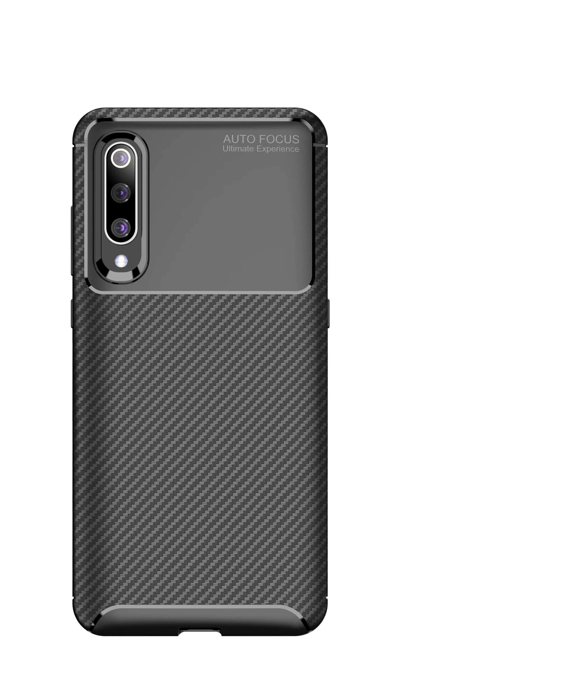 Для Xiaomi Mi 9 силиконовый защитный чехол мягкий из углеродного волокна