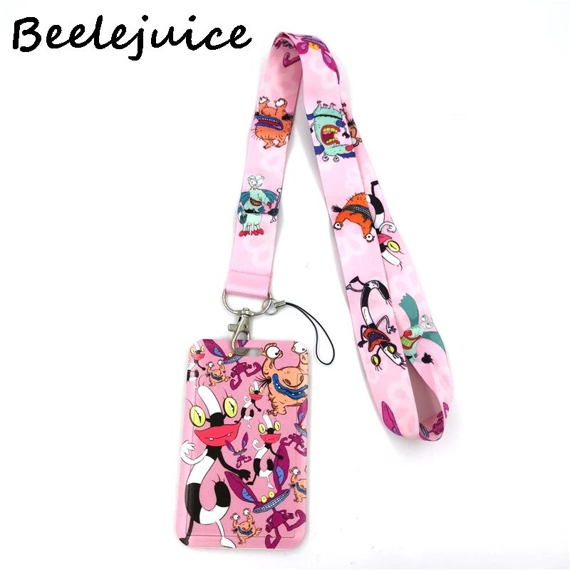 Ohhh настоящий монстр аниме шнурок держатель для кредитных карт сумка Студент