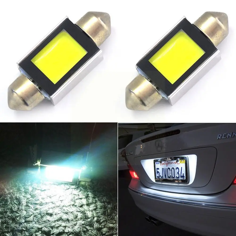 

36 мм Автомобильный COB светодиодный светильник для номерного знака 6000K DC 12 В 4 Вт лампа s освесветильник для номерного знака LED Y9L4