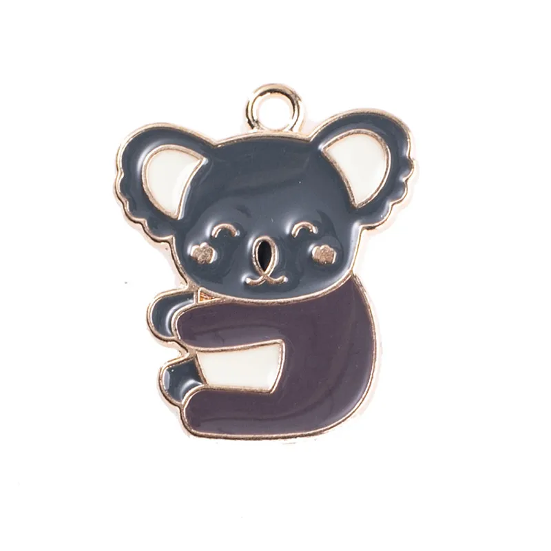 10pcs/lot Enamel Animal Koala Charms Pendant DIY Earring Bracelet Necklace For Jewelry Making Accessories | Украшения и