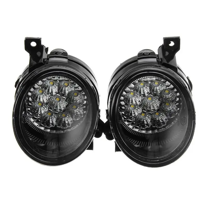 

Pair 9 Led Bright White Fog Light Lamp Left & Right For Vw Golf Mk5 Jetta Rabbit Car Accessories 1Kd941700 1Kd941699