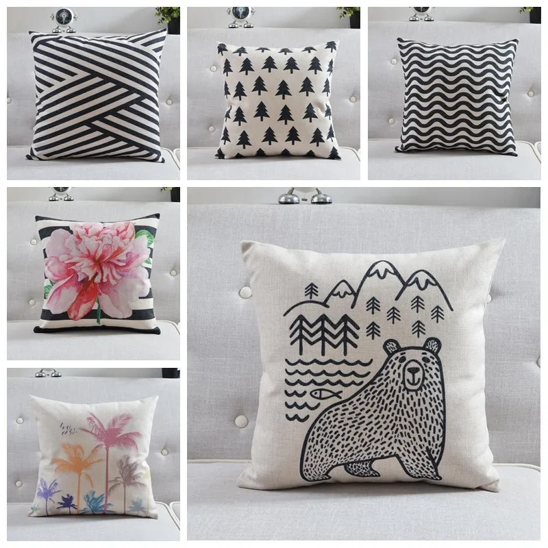 Красивая одежда с буквами GeometryCushion крышка льняные и хлопковые Высокое качество Подушка Чехол Диван Спальня кресла диван домашний декор декоративная наволочка для подушки