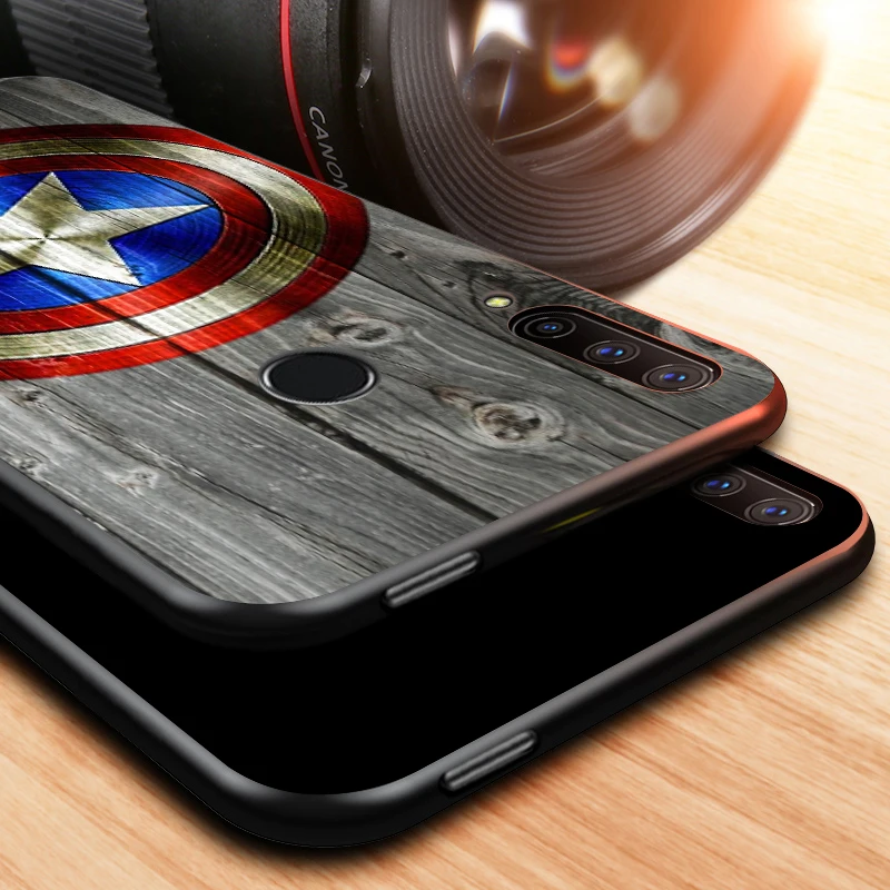 

Avengers Shield Marvel for Huawei Honor 30 20 10 9S 9A 9C 9X 8X MAX 10 9 Lite 8A 7C 7A Pro Silicone Black Phone Case