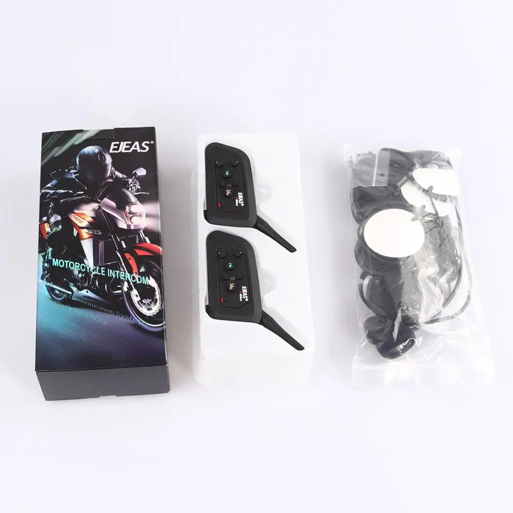Беспроводная Bluetooth-гарнитура для мотоциклетного шлема 2 шт. | Автомобили и