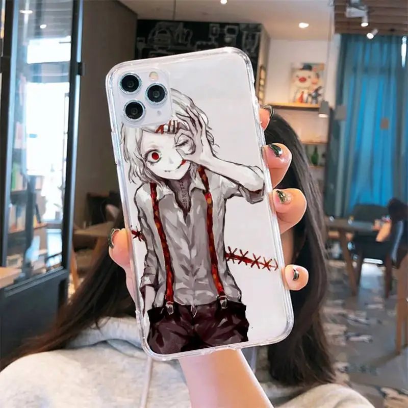 

anime JUUZOU SUZUYA Tokyo Ghouls Phone Case Transparent soft For iphone 5 5s 5c se 6 6s 7 8 11 12 plus mini x xs xr pro max