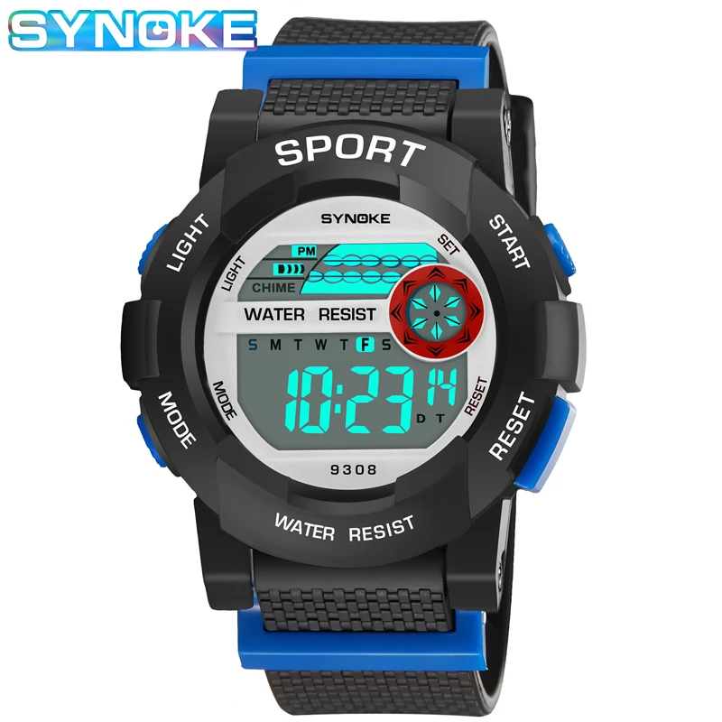 

SYNOKE Children's Digital Watches Kid Waterproof Sport Watch For Kids Chronograph LED Alarm Clock Electronic Wristwatch Boy girl