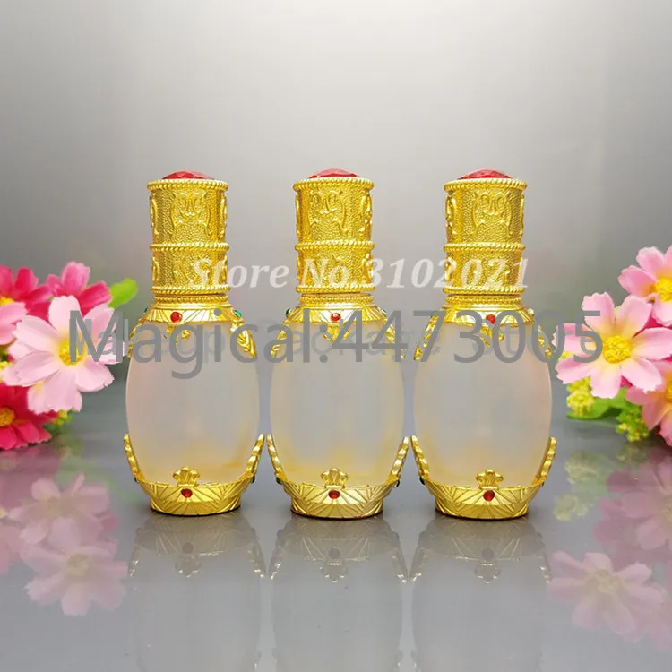 1/6/20pcs 12-15ml Empty Beauty Perfume Pigment Metal Bottle Essential Oil Glass Crystal Makeup Refillable Container High Quality | Красота и