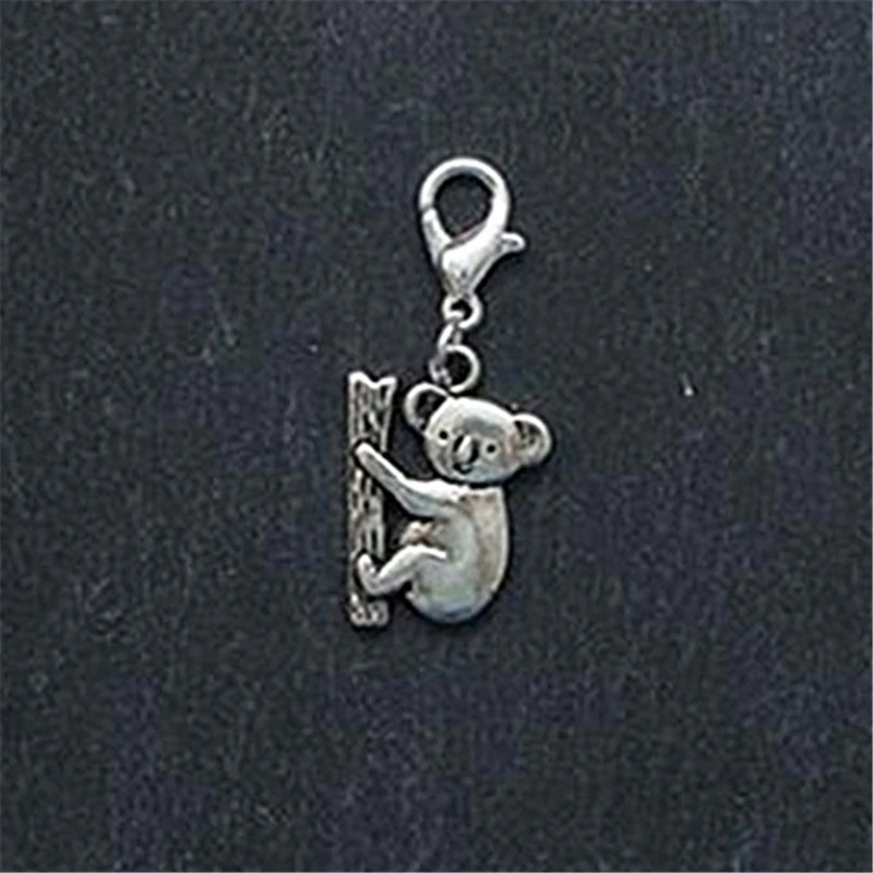 3X Koala Bear Charm/ausan Charm для планера кошелька молнии браслета или Кулона. Тибетский
