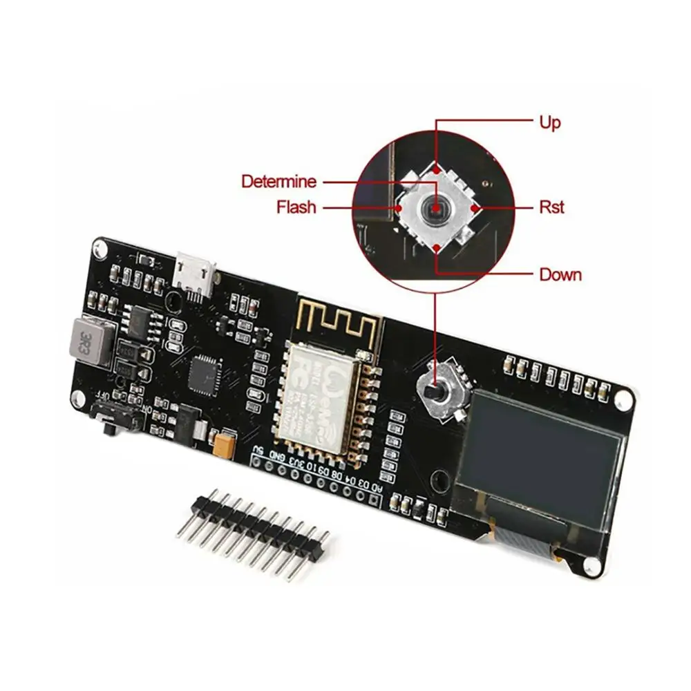 Модуль Wi Fi ESP8266 Nodemcu плата разработки с Oled экраном 0 96 дюйма для расширения
