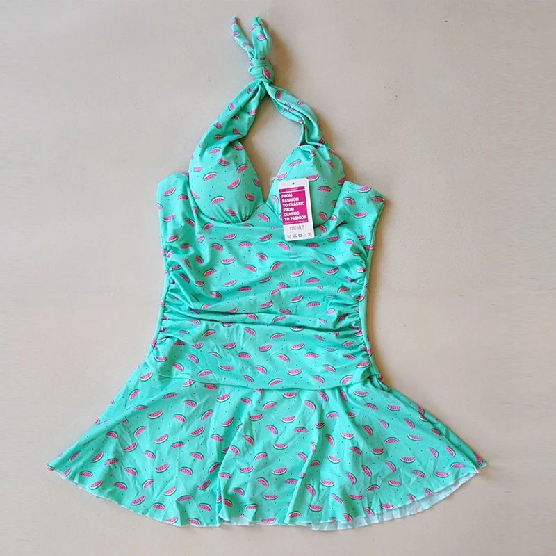 2021 женский купальник с принтом арбуза большие размеры Купальники пуш-ап на