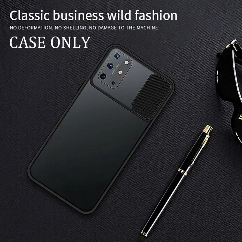 

For OnePlus 8T 5G Slide Camera Lens Phone Protection Shockproof Case Anti-Drop Phone Luxury Cover N1M7