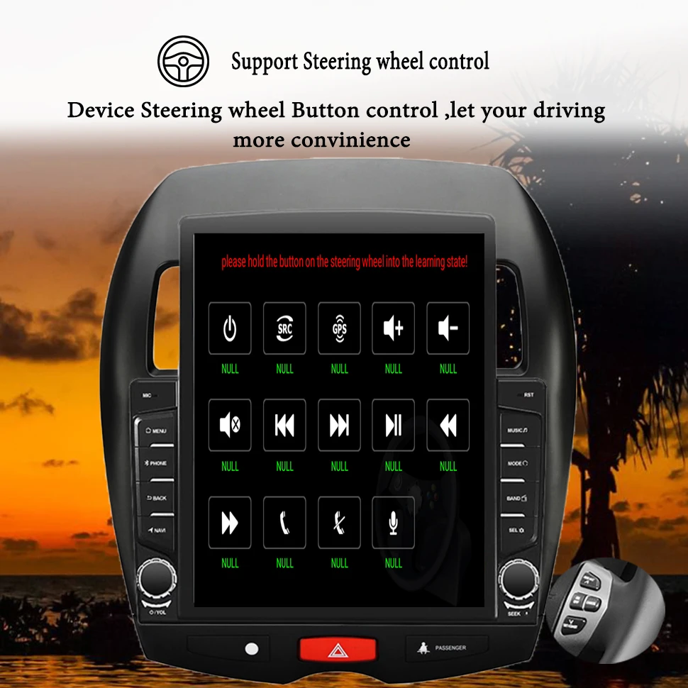 Автомобильный мультимедийный DVD-плеер 8 ГБ ОЗУ android 11 0 для Mitsubishi ASX 2010 12 2013 2014 2015