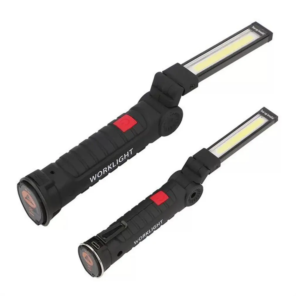 Портативный USB складной наружный яркий COB + светодиодный перезаряжаемый