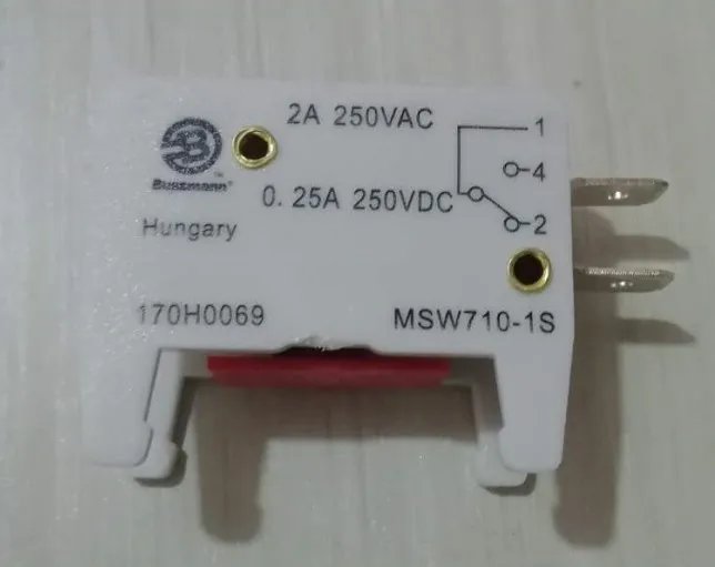Вспомогательный переключатель предохранителя: 170H0237 2A 250VAC MSW710-1S / 170H0235 170H0236 170H0238