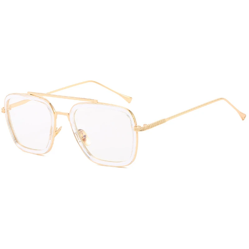 Новый тренд коробка солнцезащитные очки модные панк унисекс личности